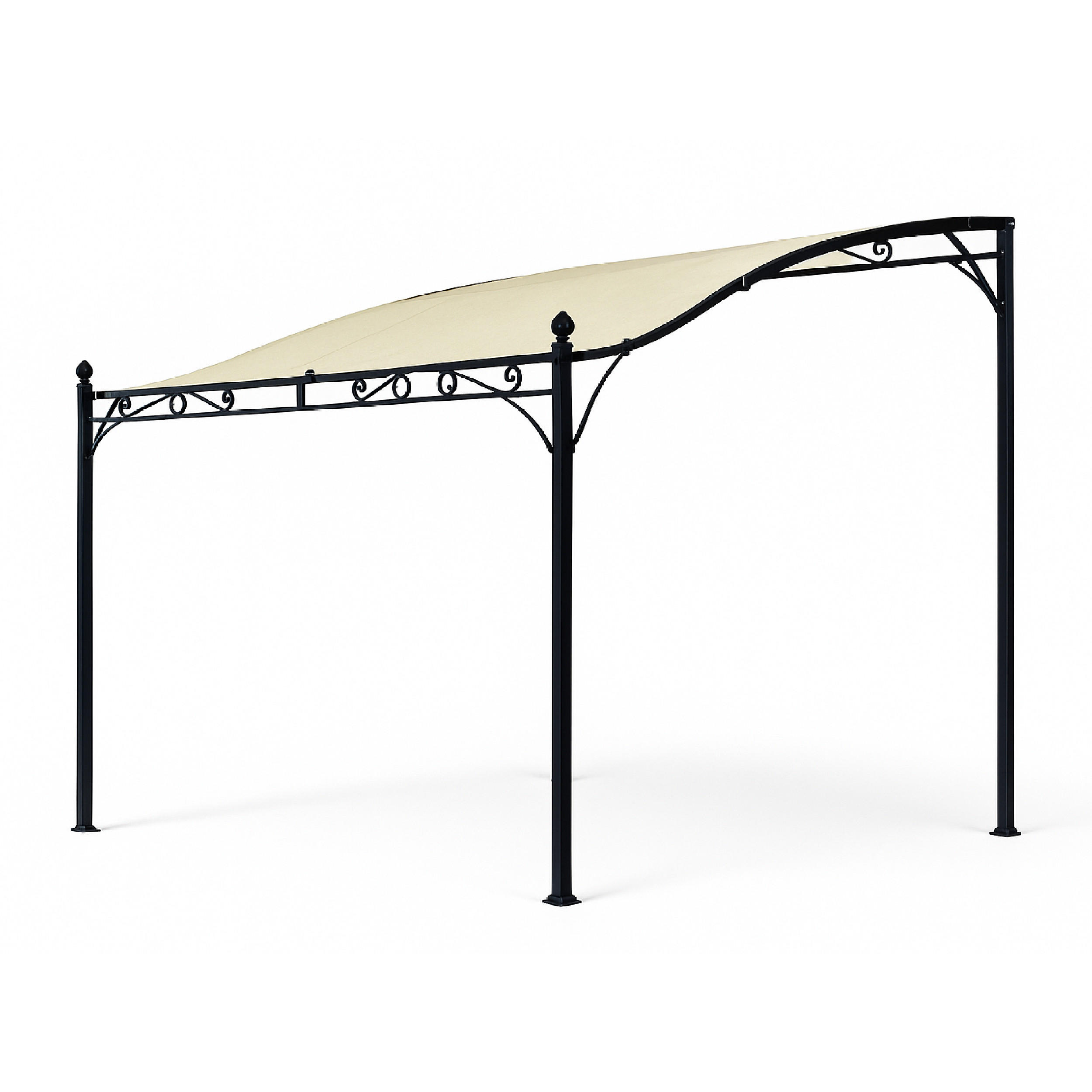 ERSATZDACH Mandala - Pavillondach 3x3 Meter in écru, wasserdicht PVC-beschichtet. BxTxH: 300x300cm - Naturfarben, Kunststoff (300/0.3/300cm) - TPFGarden