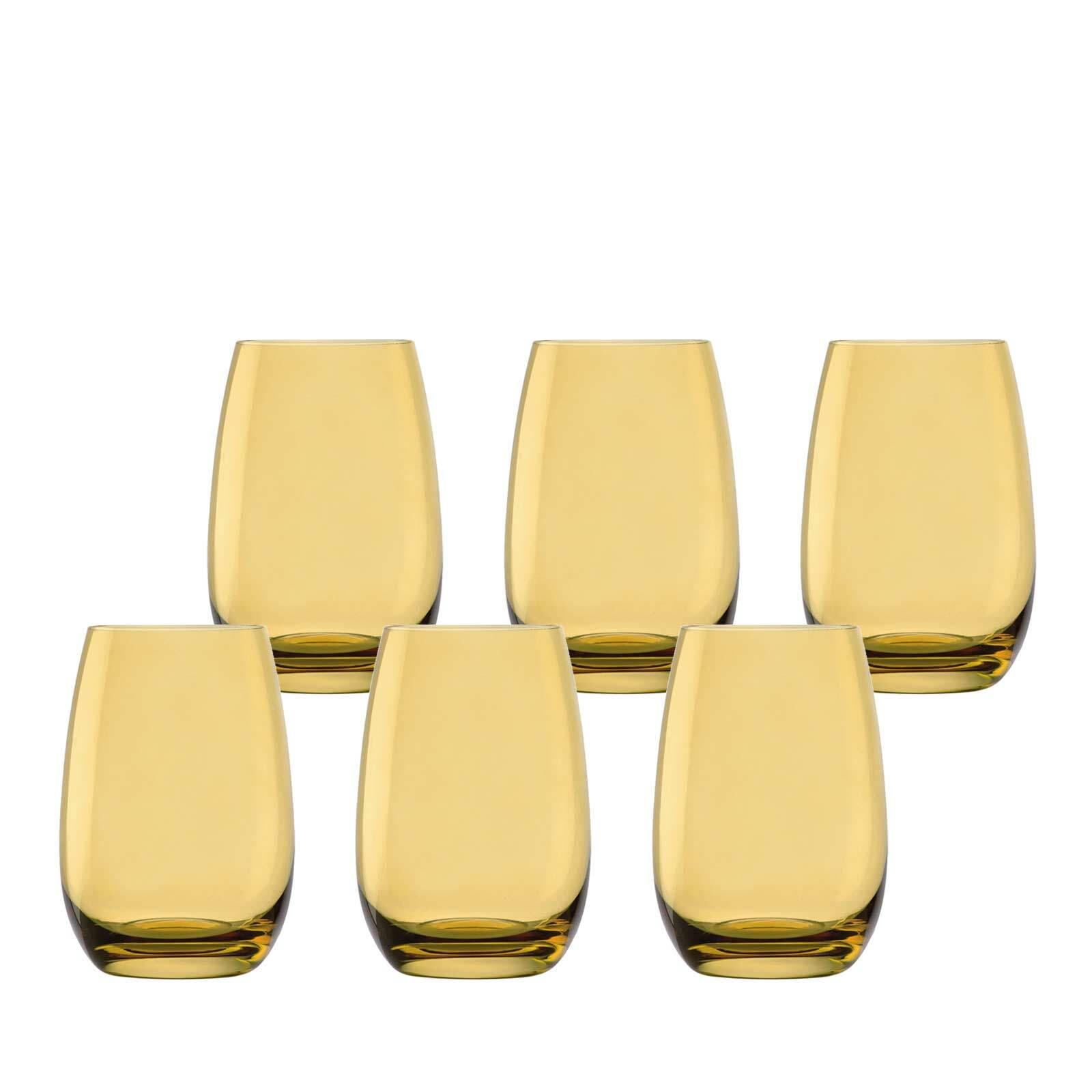 KINDERBECHER Elements Bernstein 335 ml 6er Set - Gelb, Glas (0.335L) - Stölzle Lausitz