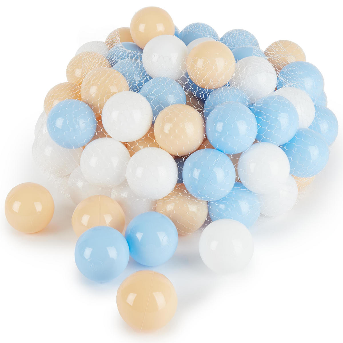 BÄLLE für Bälldebad 100 Stück Beach - Multicolor, Kunststoff (35/20cm) - Bieco Spielwaren