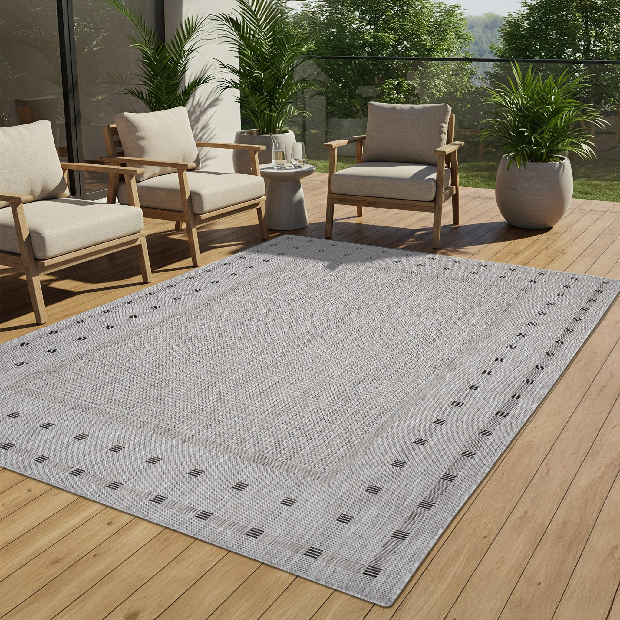 TEPPICH MELISSA Grau 140/200 cm - Grau, Kunststoff (140/200cm) - Tapiso