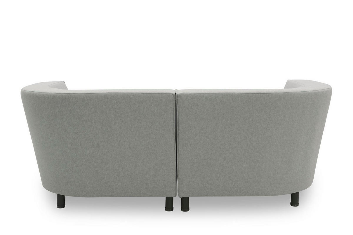 GARTENLOUNGE-SET 2 Brandie 206x77x176 mit Outdoorbezug in silber - Silberfarben, Kunststoff (206/77/176cm) - 58aufmkessel