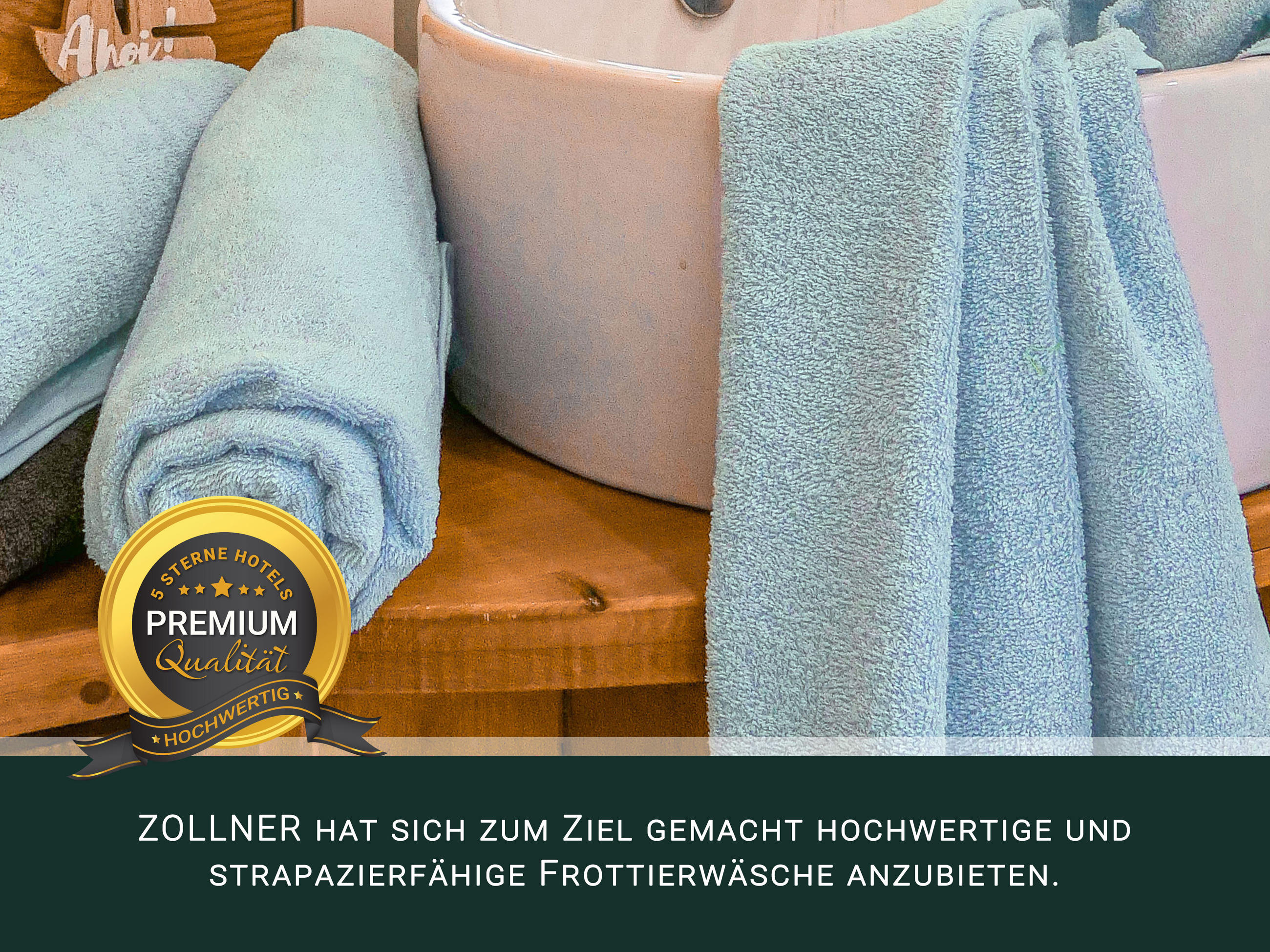 HANDTÜCHER SET, 6er-Set, 50x100 cm + 70x140 cm, 100% Baumwolle, Blau - Hellblau, Textil (50/100cm) - Zollner