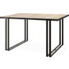 ESSTISCH Marina rechteckig ausziehbar, Sonoma Eiche 140-240/80/76 cm - Schwarz/Sonoma Eiche, Holzwerkstoff/Metall (140/80/76cm) - WFL GROUP