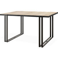 ESSTISCH Marina rechteckig ausziehbar, Sonoma Eiche 140-240/80/76 cm - Schwarz/Sonoma Eiche, Holzwerkstoff/Metall (140/80/76cm) - WFL GROUP
