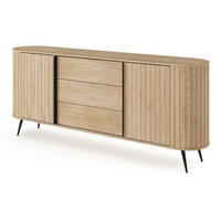 KOMMODE 195 cm Delano mit Schubladen, Eiche Cremona - Eichefarben, Holz (196/82/40cm) - Emporius