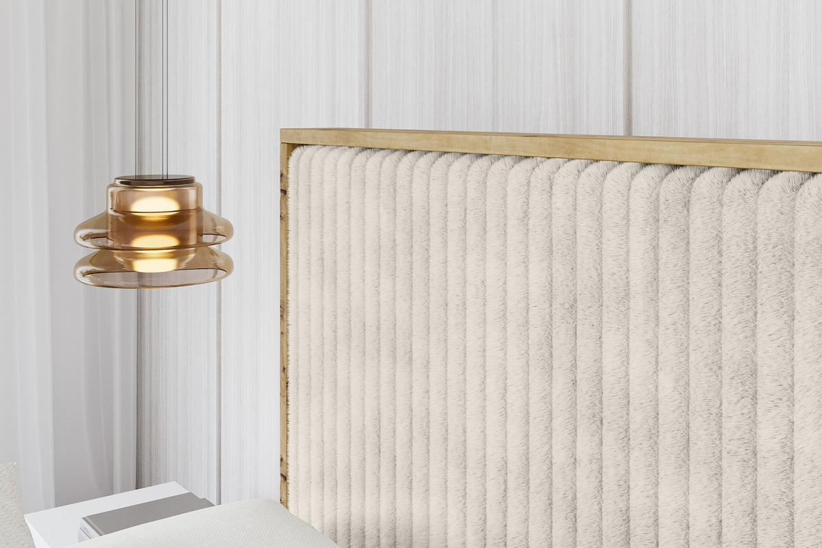 POLSTERBETT mit Bettkasten und Lattenrost, Boxbett mit Kopftei und Stauraum ohne Matratze - ENZO10 140x200 Creme - Creme, Holzwerkstoff/Textil (140/200cm) - ALTDECOR