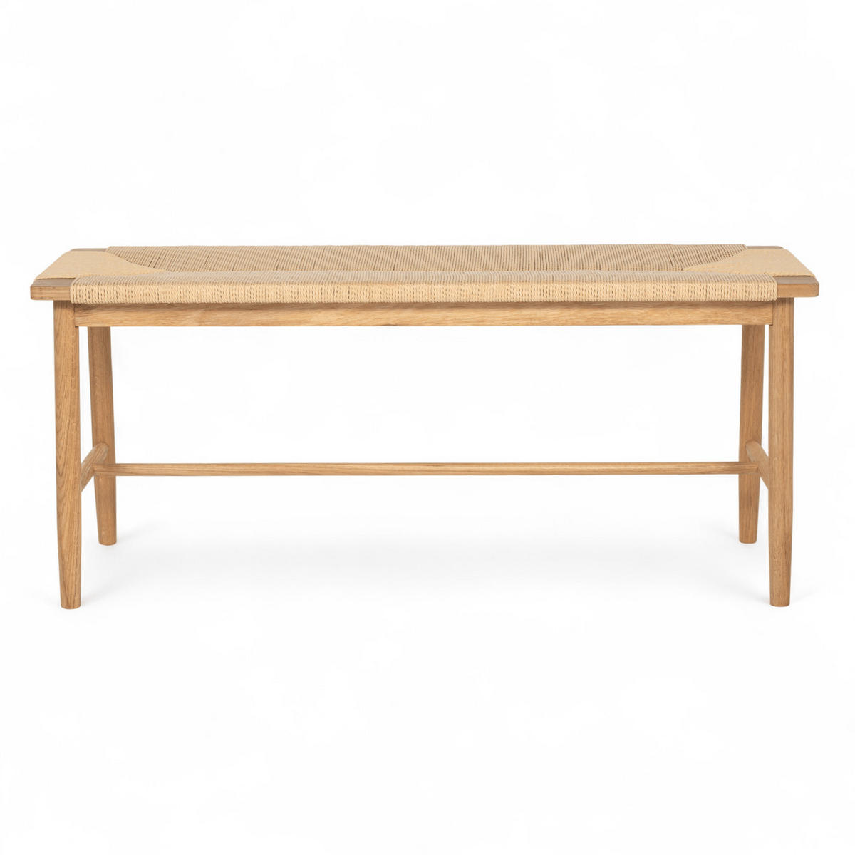 SITZBANK 110/35/47 cm Rattan / Eiche Wildeiche - Honigeiche/Eichefarben, Holz/Papier (110/47/35cm) - Furnhouse