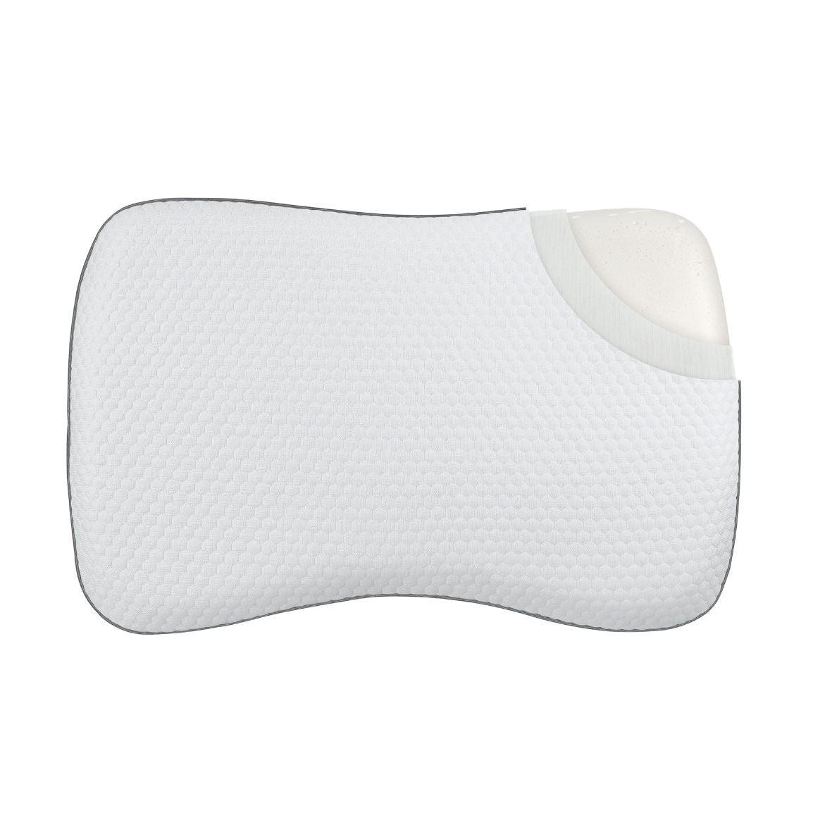 SCHAUMSTOFFKISSEN, RELAX ANATOMISCH 60/40 CM - Weiß, Textil (40/60cm) - INPHYSIO