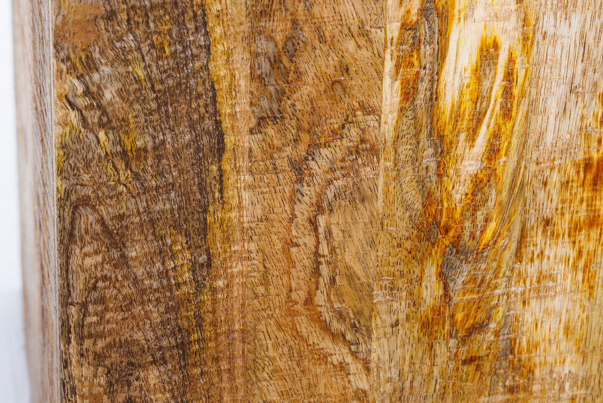 BEISTELLTISCH CURACAO Mango Natur 45 cm 2er Set - Braun, Holz (40/40/45cm) - riess-ambiente
