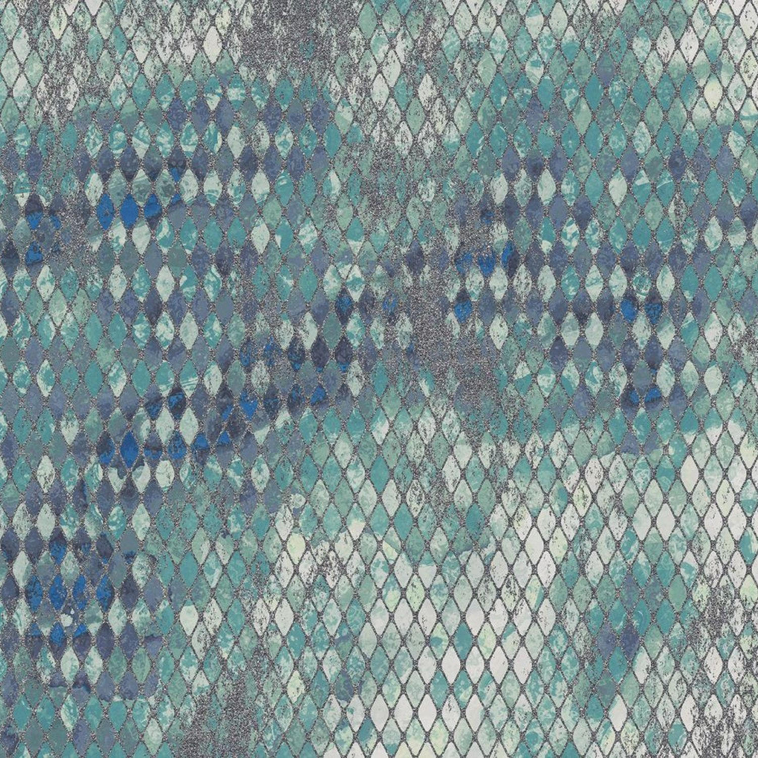 FOTOTAPETE Harlekin 400 x 250 cm - Blau, Papier (400/250cm) - Sanders & Sanders