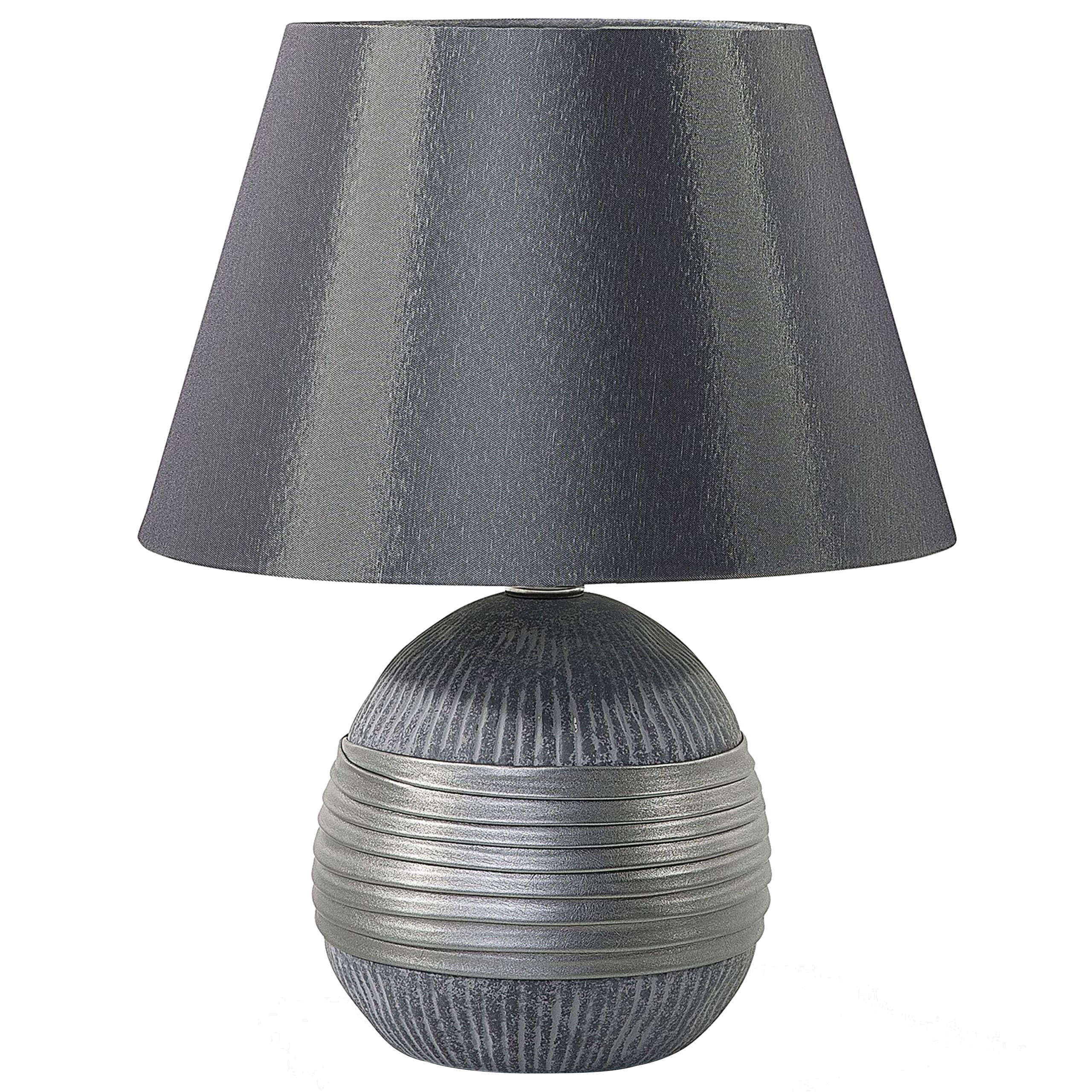 TISCHLAMPE Sado 28/28/37 cm - Grau, Keramik (28/28/37cm) - Beliani