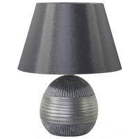 TISCHLAMPE Sado 28/28/37 cm - Grau, Keramik (28/28/37cm) - Beliani