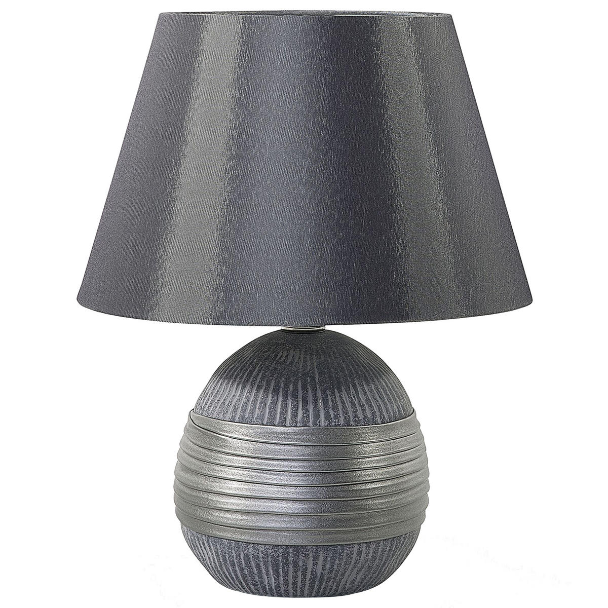 TISCHLAMPE Sado 28/28/37 cm - Grau, Keramik (28/28/37cm) - Beliani