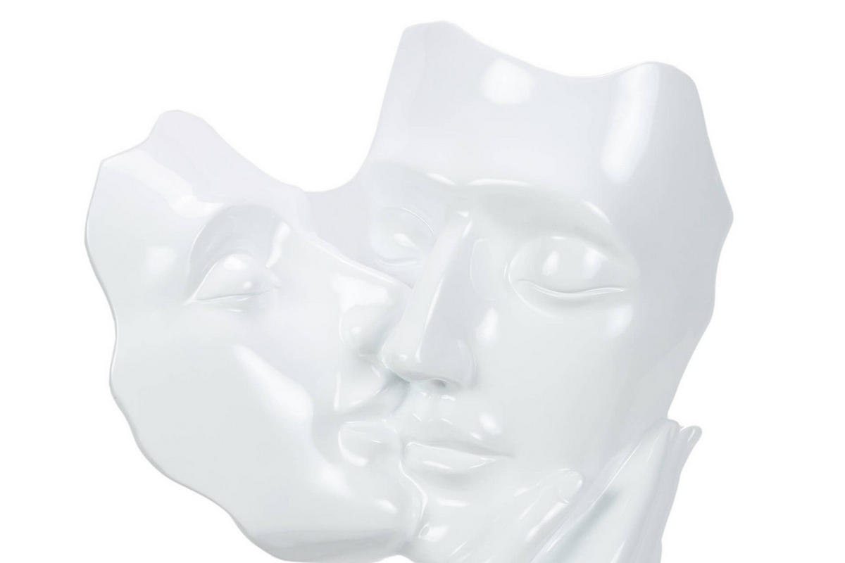 SKULPTUR Weiß 27/50 cm - Weiß, Stein (4.6/50/14cm) - KUNSTLOFT