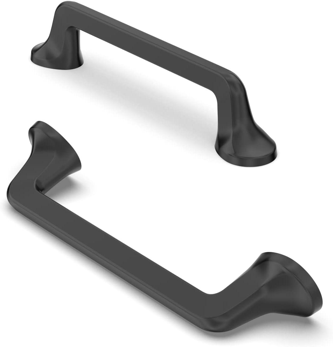 MÖBELGRIFF Matt Schwarz 10er-Set Lochabstand 96 mm - Schwarz, Kunststoff (0.65/2.7/13cm)
