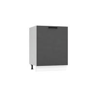 SPÜLENUNTERSCHRANK D60ZL P/L - Morvex - Moderne Küchen Gestaltung - Anthrazit, Holz/Metall (60/82/52.4cm) - ROYAL24_MARKT