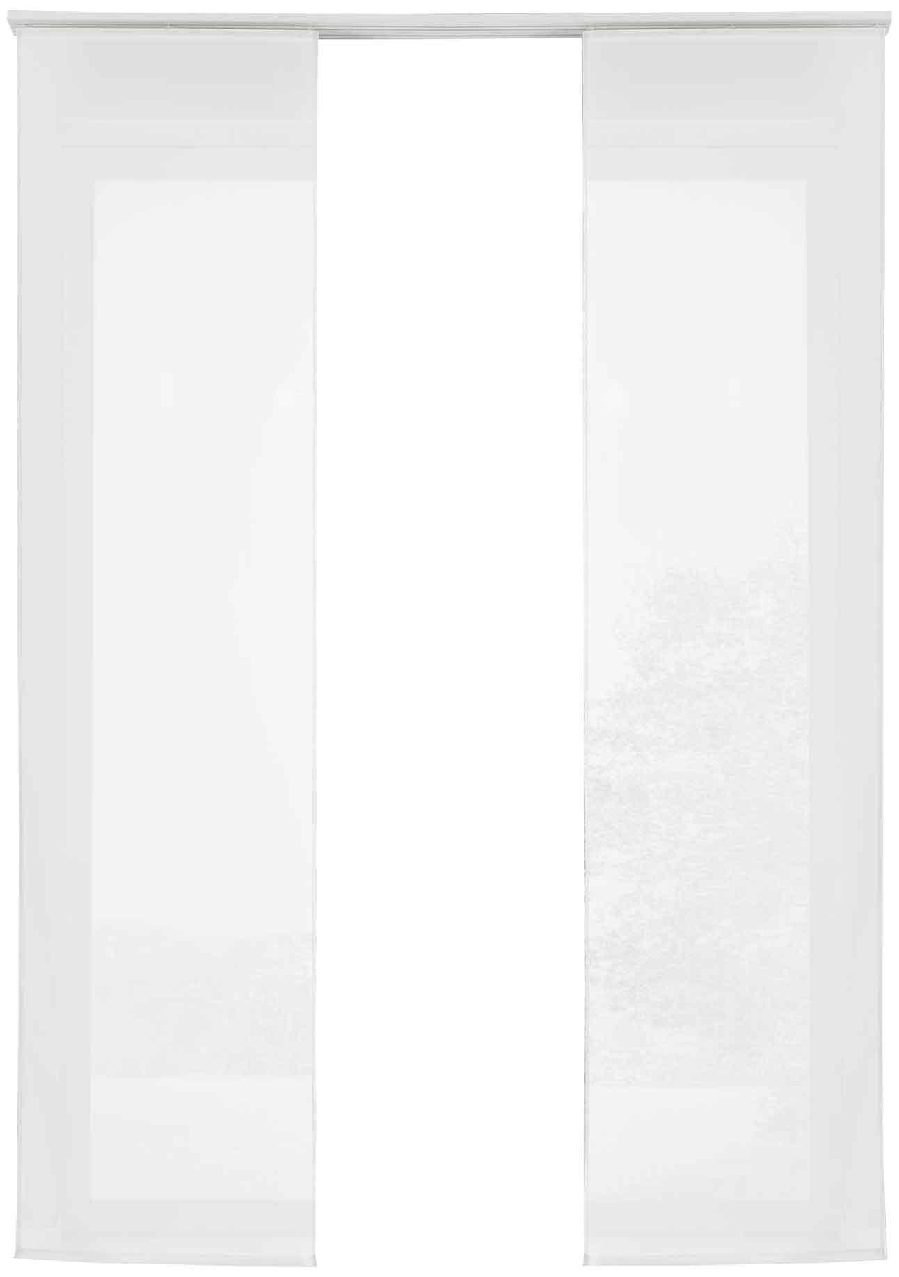 VORHANG 2ER SET HxB 245x60 cm Weiß - Weiß, Textil (60/245cm) - Gardinenbox