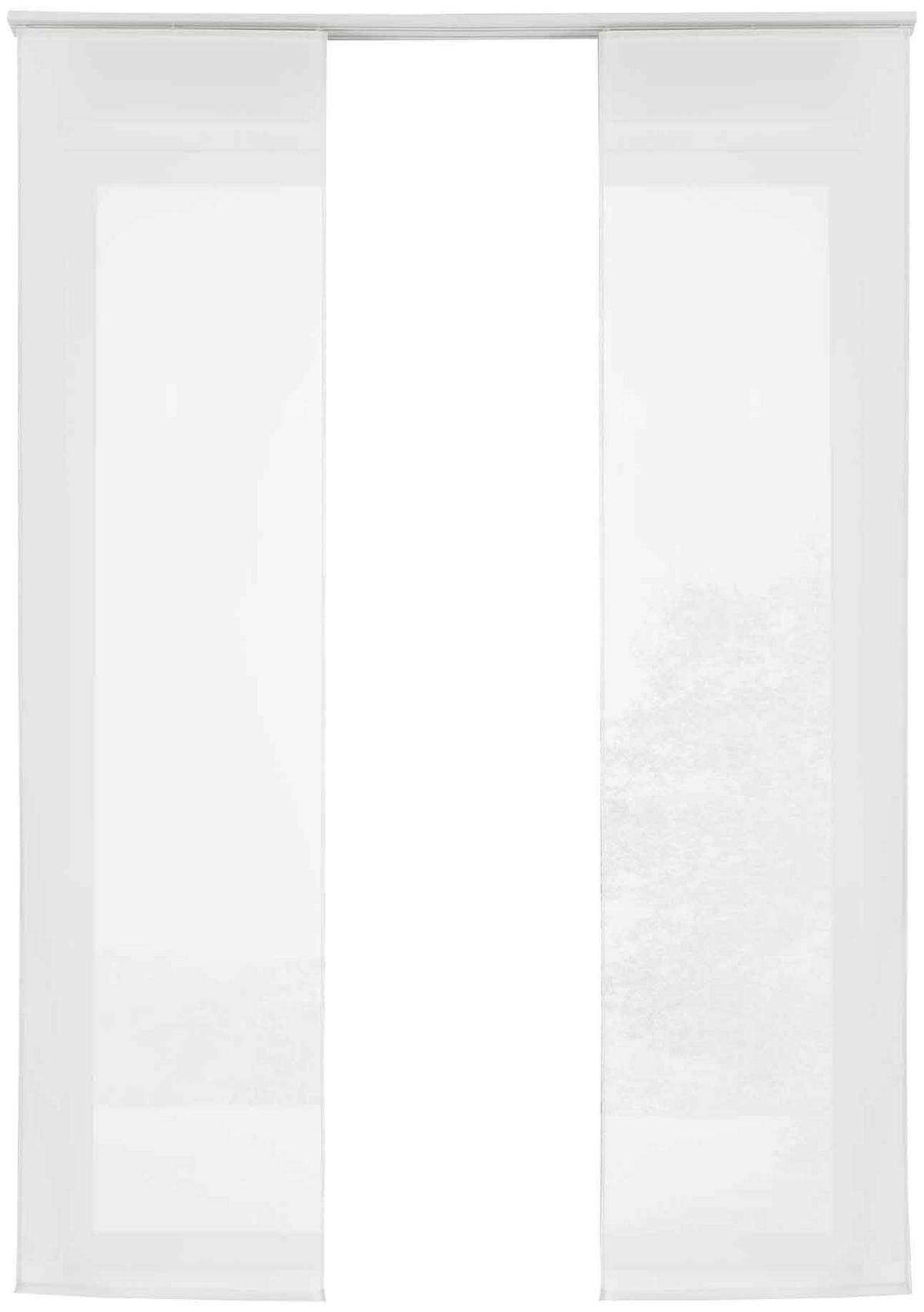 VORHANG 2ER SET HxB 245x60 cm Weiß - Weiß, Textil (60/245cm) - Gardinenbox
