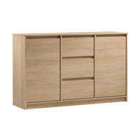 SIDEBOARD Mormanno 2T 3S Eiche Cremona – klassisches Design im Holzdekor - Eichefarben, Holzwerkstoff (138/86.5/40cm) - AX Living