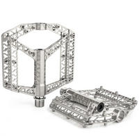 FAHRRADPEDALE Aluminium mit Reflektoren und 3 Lagern - Silberfarben, Metall (10.1/1.7/10.6cm)