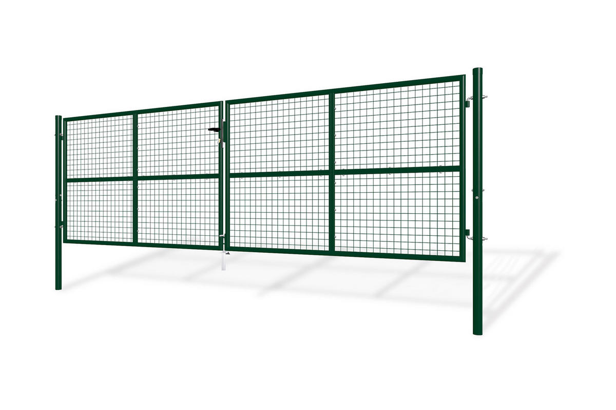 ZAUNTOR Olga Grün 4m H.130cm - Grün, Metall (406/131cm) - Casanoov