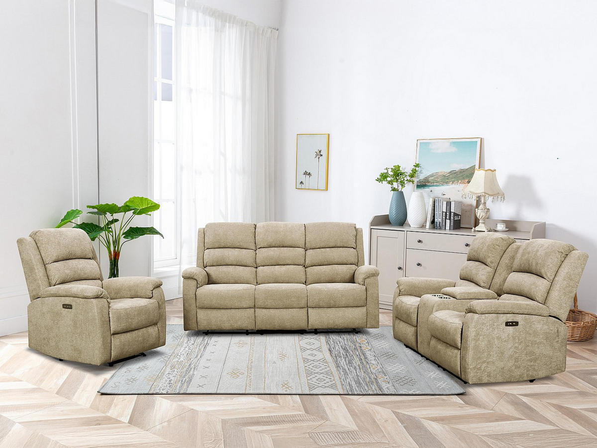 RELAXSESSEL - 1 Person-Sitzer - Stoff - Taupe - - Taupe, Textil (86/103/95cm) - Vente-Unique