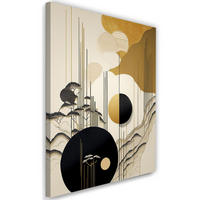 WANDBILD abstraktion glamour beige - Beige, Textil (40/60cm) - Feeby