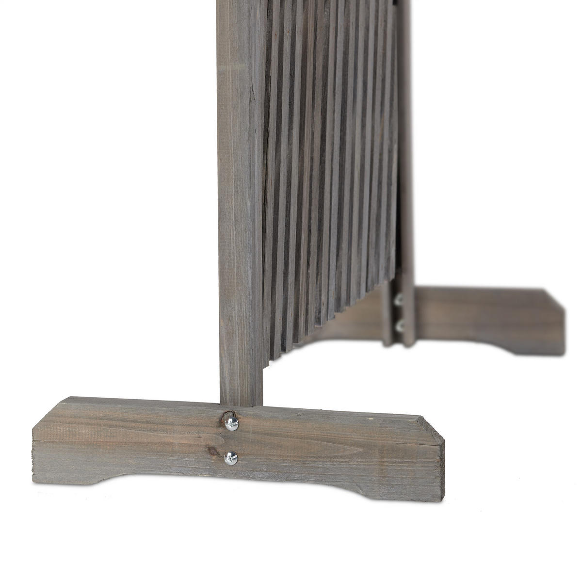 RANKGITTER - Grau, Holz (200/98/30cm) - Relaxdays
