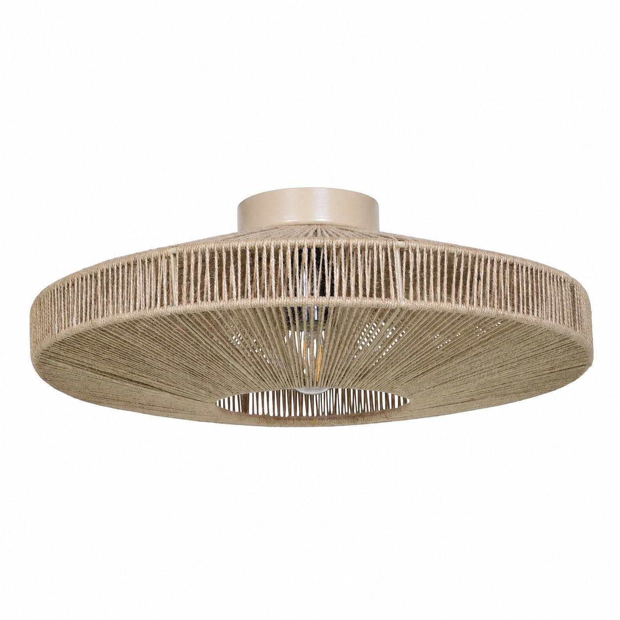 DECKENLEUCHTE Primo - Braun, Metall (40/40/13cm)