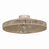 DECKENLEUCHTE Primo - Braun, Metall (40/40/13cm)