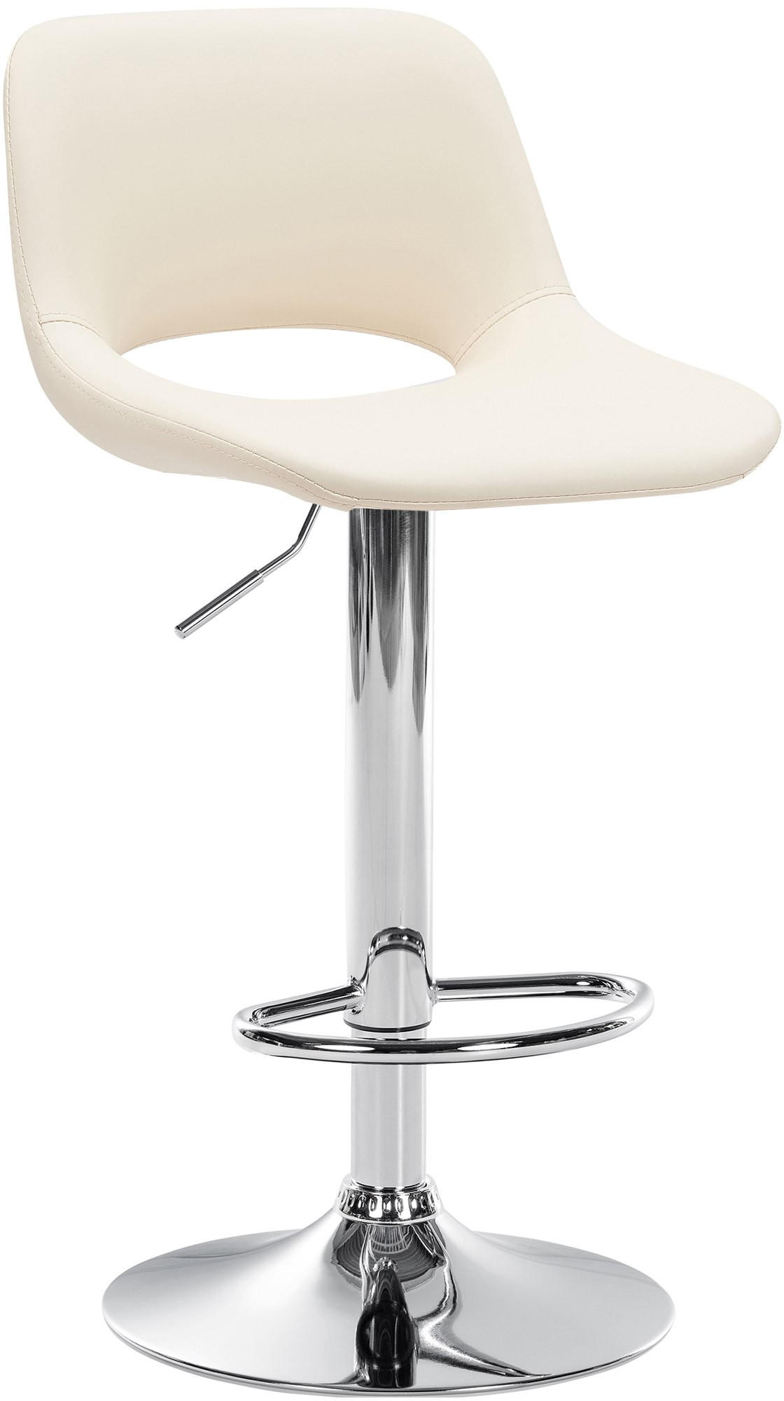 BARHOCKER Lederlook creme - Creme, Textil (42/86/46cm) - CLP