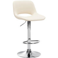 BARHOCKER Lederlook creme - Creme, Textil (42/86/46cm) - CLP