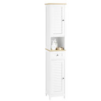 HOCHSCHRANK Weiß - Weiß, Holzwerkstoff (32/170/30cm) - SoBuy