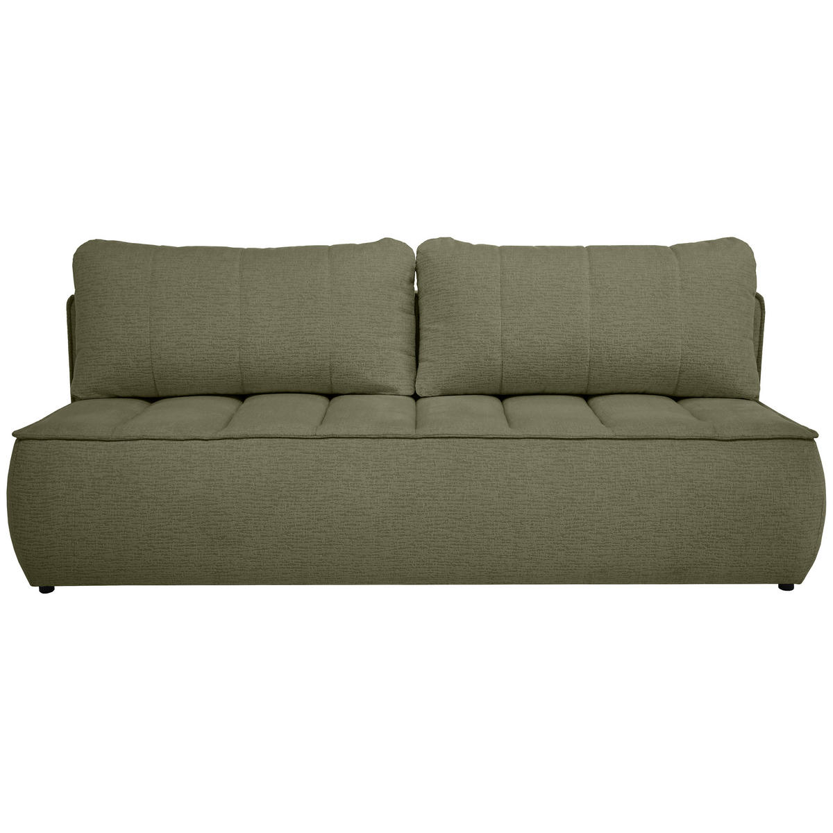 SCHLAFOSOFA Doris mit Schlaffunktion und Bettkasten, DL-System, Grün - Grün, Textil (210/88/100cm) - Beautysofa