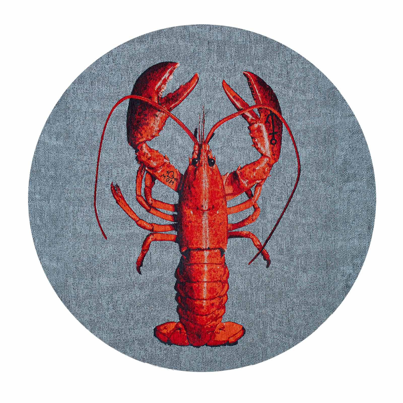 TEPPICH Steam Red Pop Lobster 240/240 cm - Grau, Kunststoff/Textil (240/240cm) - Louis De Poortere