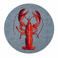 TEPPICH Steam Red Pop Lobster 240/240 cm - Grau, Kunststoff/Textil (240/240cm) - Louis De Poortere