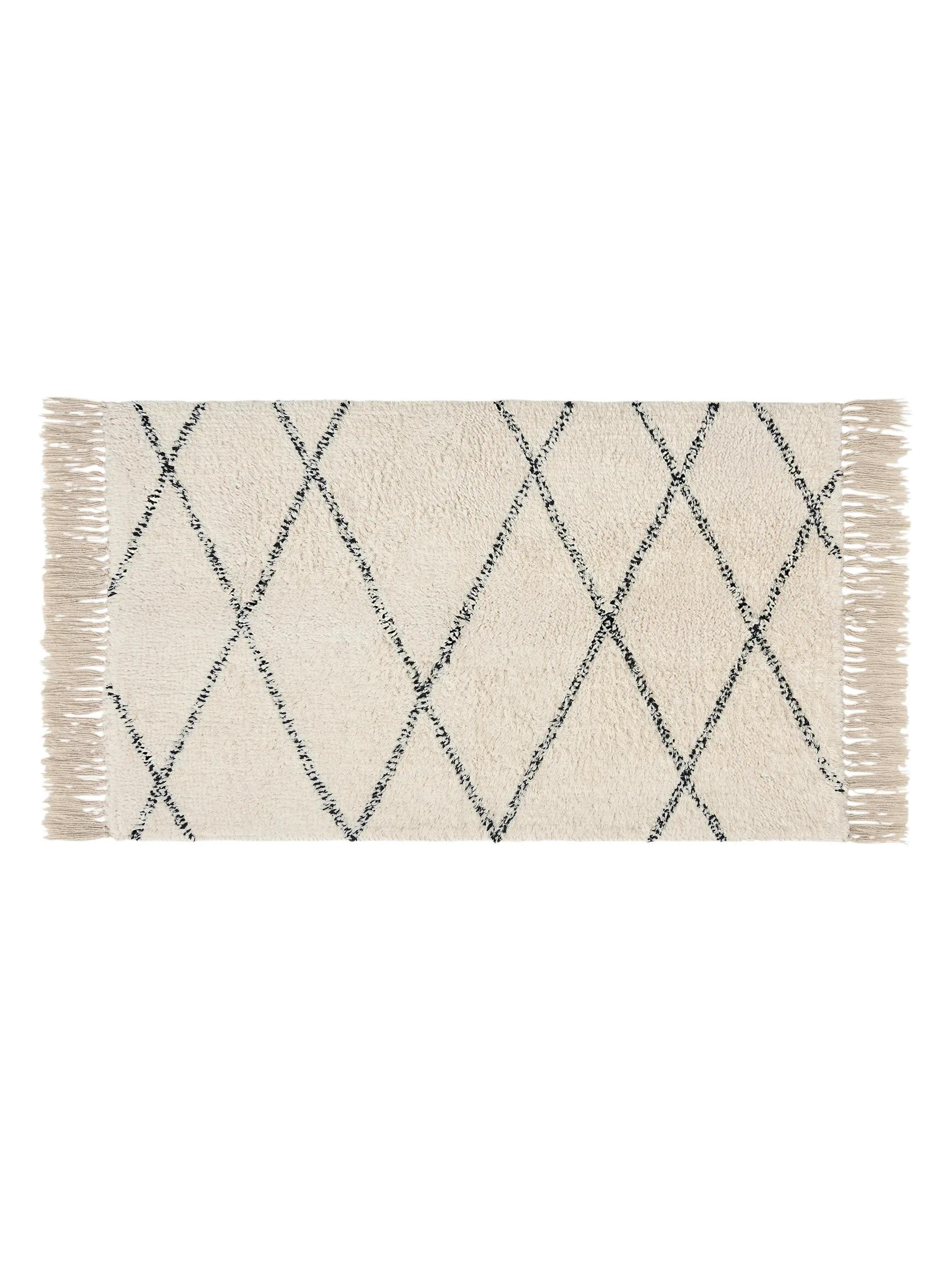 KOPALNIŠKA preproga Naomi kremna 60x100 cm - krem, tekstil/naravni materiali (60/100cm) - benuta Nest