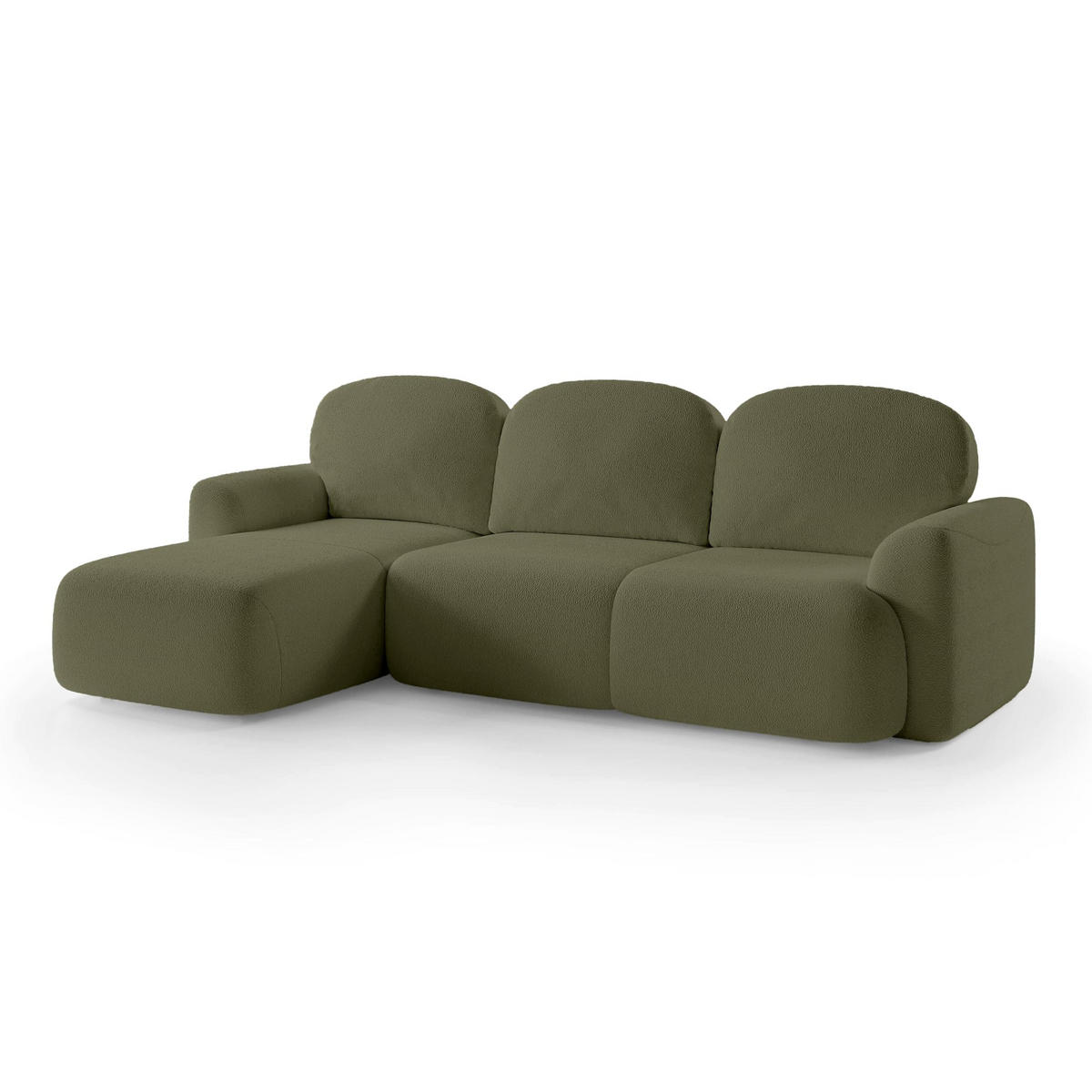 ECKSOFA Bulu Goldfarben - Goldfarben, Textil (260/95/163cm) - Pillovely