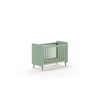 BABYBETT BILLY Grün 68x124x94 cm - Grün, Holz - FURNLUX