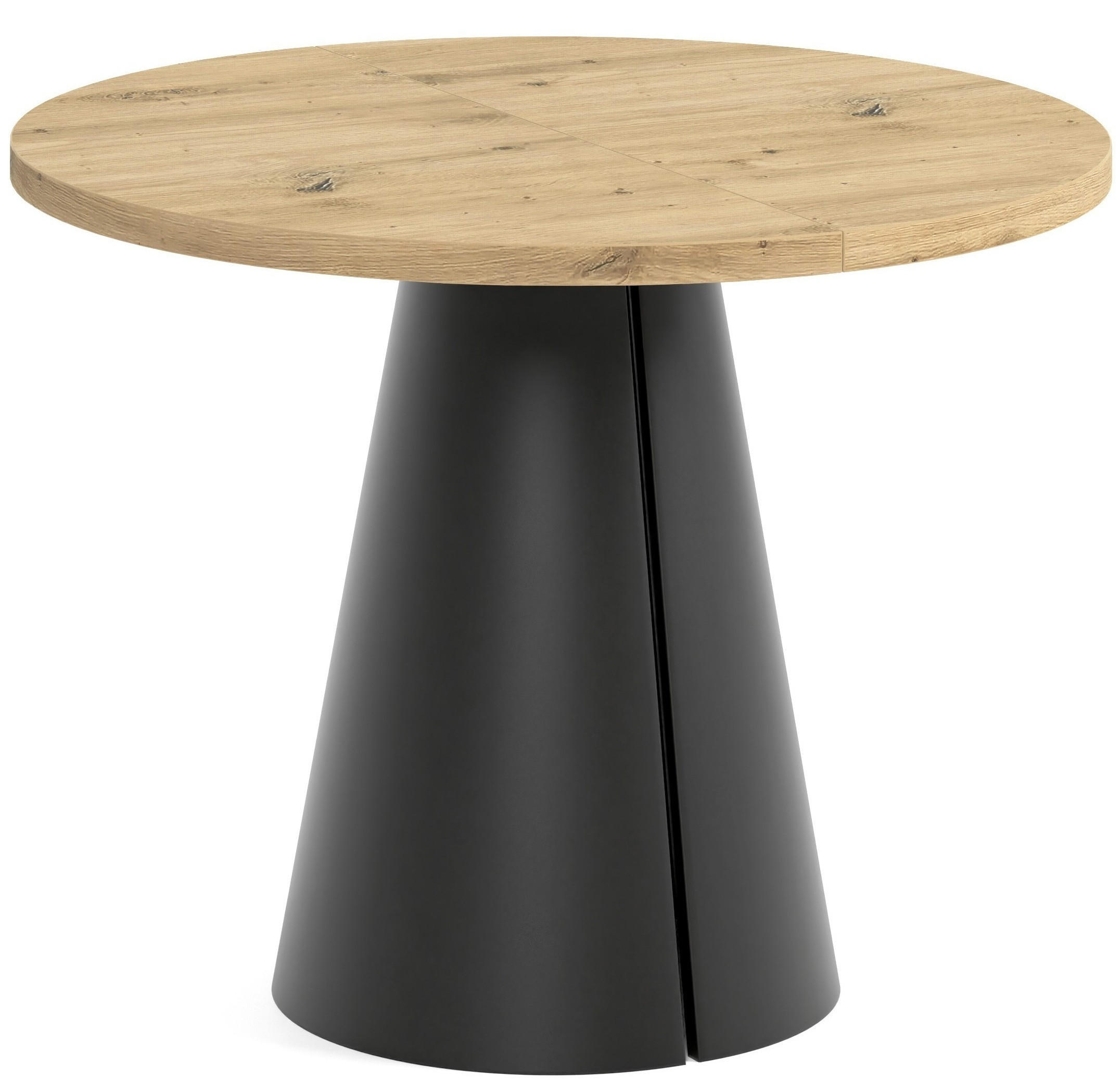 TISCH Schwarz ALMA Ausziehbar 100/176 cm - Eichefarben/Schwarz, Holzwerkstoff (2/100/76cm) - Sepro Meble