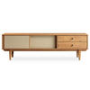 LOWBOARD SIMONA - Eichefarben, Holz (175/52/41cm) - IDIMEX