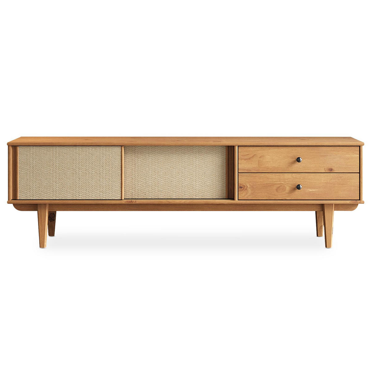 LOWBOARD SIMONA - Eichefarben, Holz (175/52/41cm) - IDIMEX