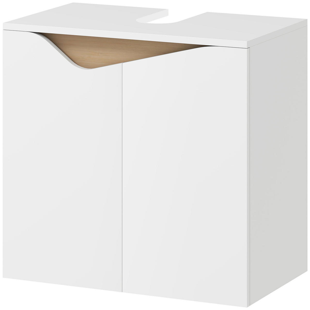 BADEZIMMERSCHRANK Weiß 35.0/60.0/57.9 cm - Weiß, Holzwerkstoff (60/57.9/35cm)