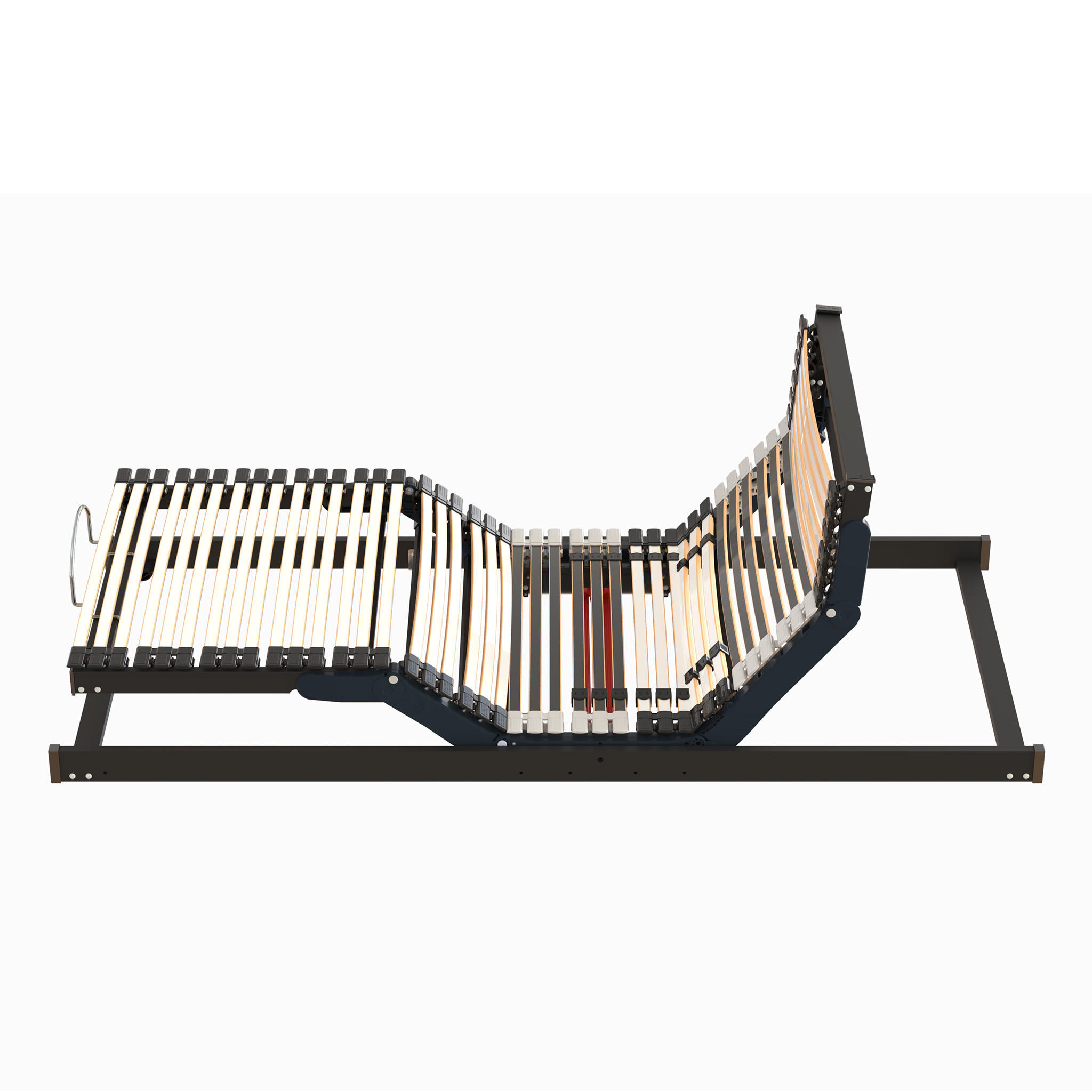 LATTENROST "Quattro Move", 80 x 200 cm, stufenlos elektrisch verstellbar, zwei Motoren - Grau, Holz (80/200cm) - Hn8 Schlafsysteme