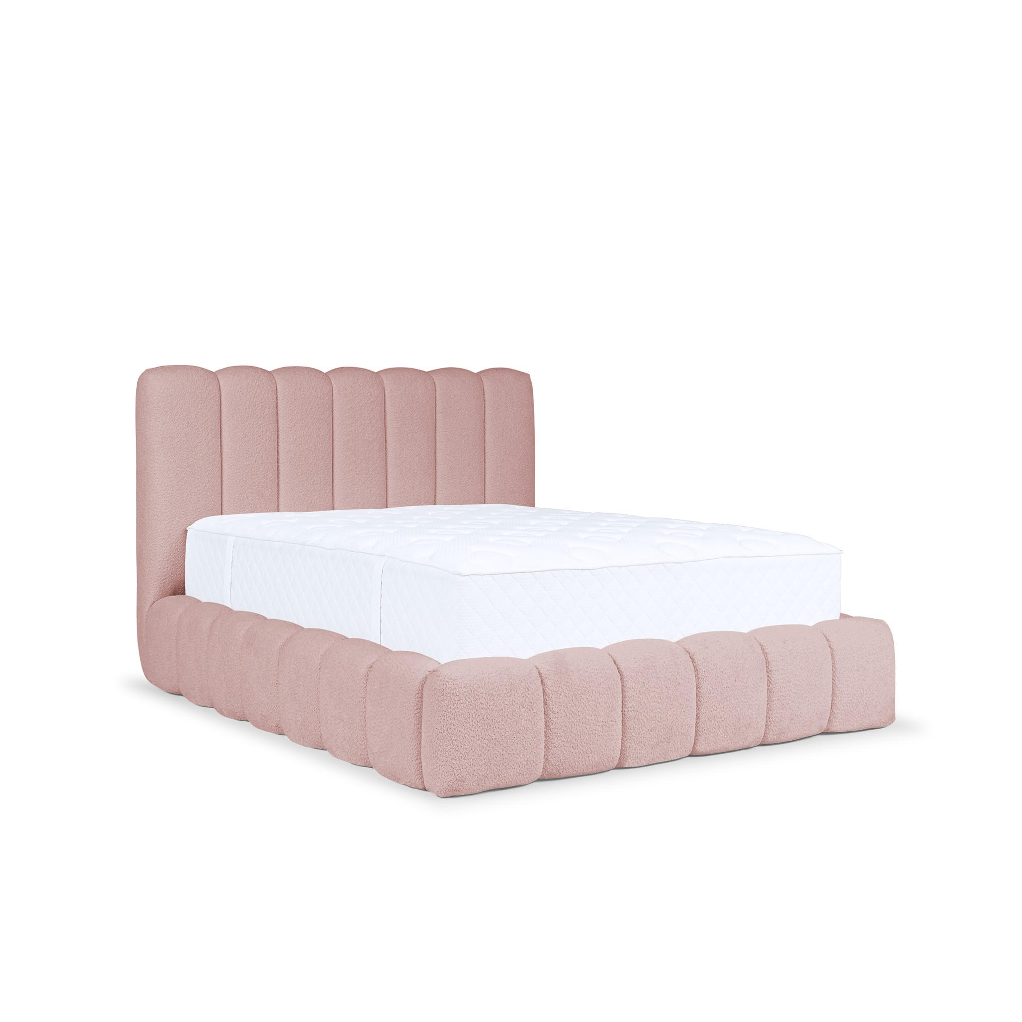 POLSTERBETT Carson In Catch Me Set.1 - Rosa, Holzwerkstoff/Textil (120/200cm) - Fun Möbel