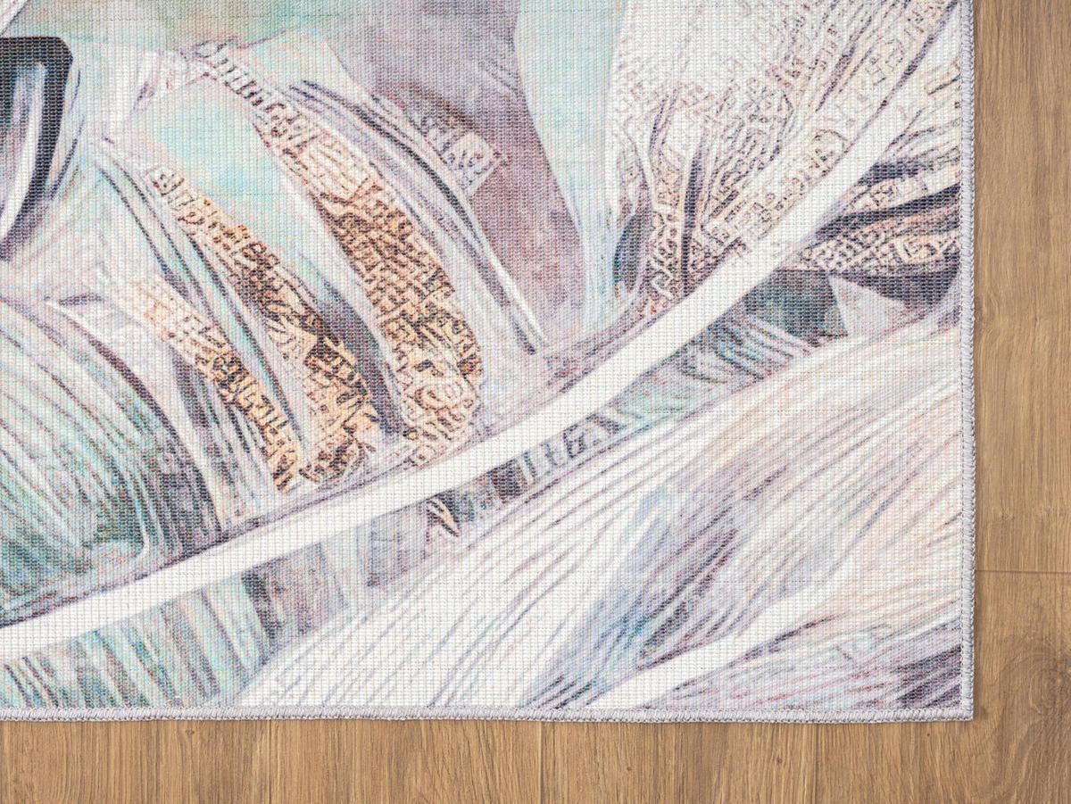 TEPPICH Lagu Petrol,Sandfarben,Mintgrün 160/230 cm - Petrol, Textil (160/230cm) - My-Rug