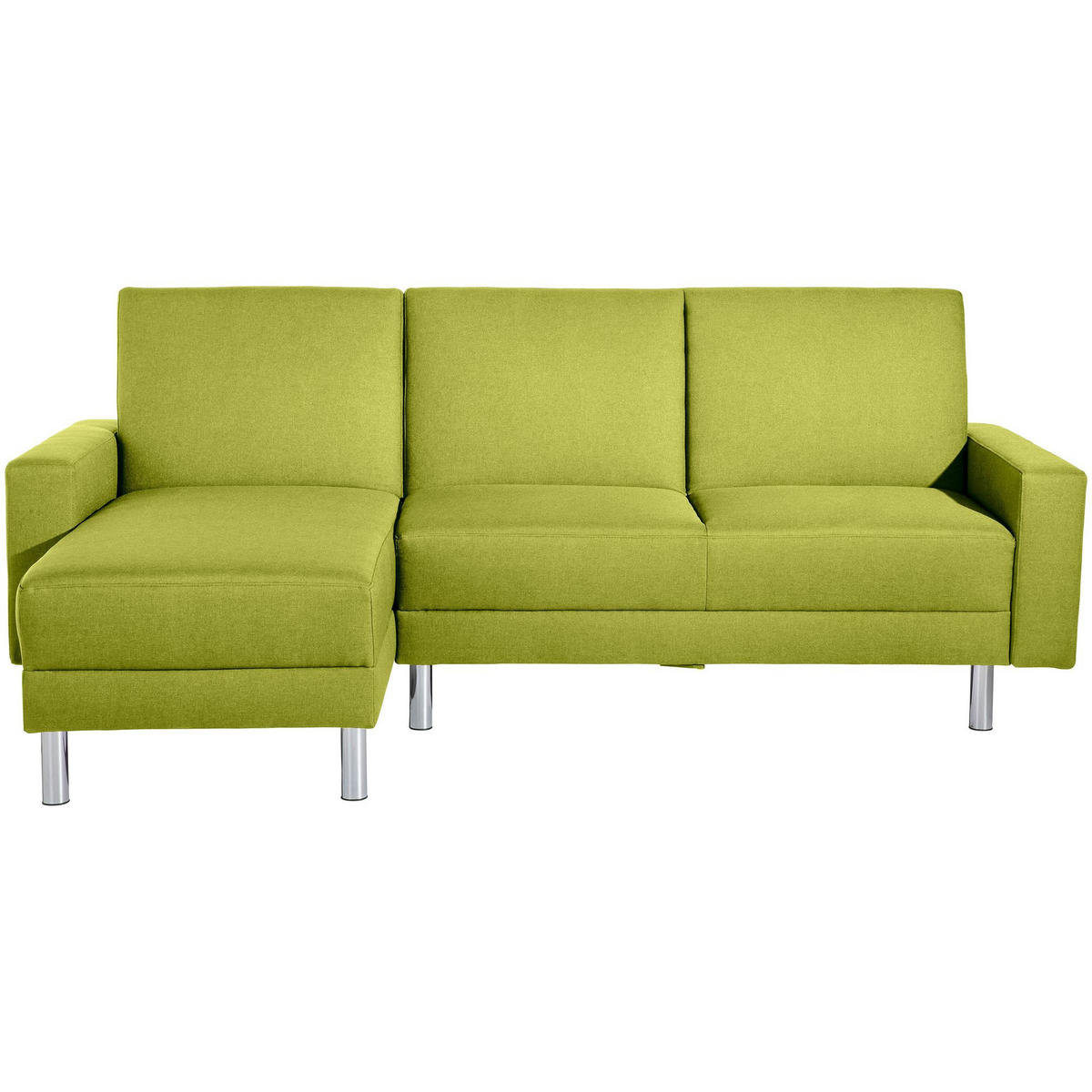 FUNKTIONSSOFA mit Hocker Katryna Flachgewebe apfel - Apfelbaumfarben, Kunststoff (144/92/230cm) - 58aufmkessel