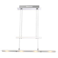 LED HÄNGELEUCHTE Janick Silber - Silberfarben, Glas (80/9/165cm) - Globo Lighting