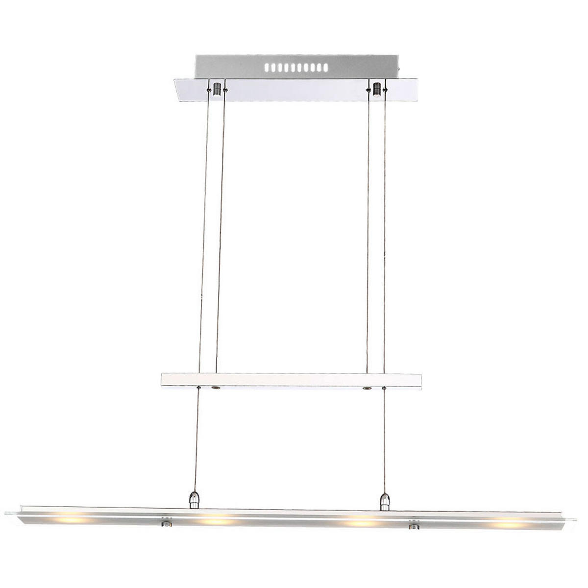 LED HÄNGELEUCHTE Janick Silber - Silberfarben, Glas (80/9/165cm) - Globo Lighting
