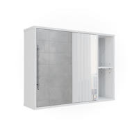 KOUPELNOVÁ SKŘÍŇKA SE ZRCADLEM Leano Bílá - bílá, kompozitní dřevo (80/60/20cm) - Vicco